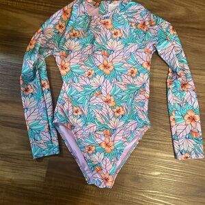 Cat & Jack Pink and Orange Rashguard Swimwear